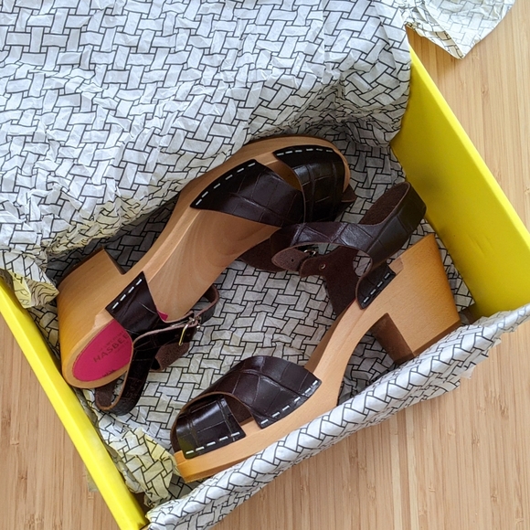 Swedish Hasbeens Mirja Clog Sandals - Picture 12 of 12